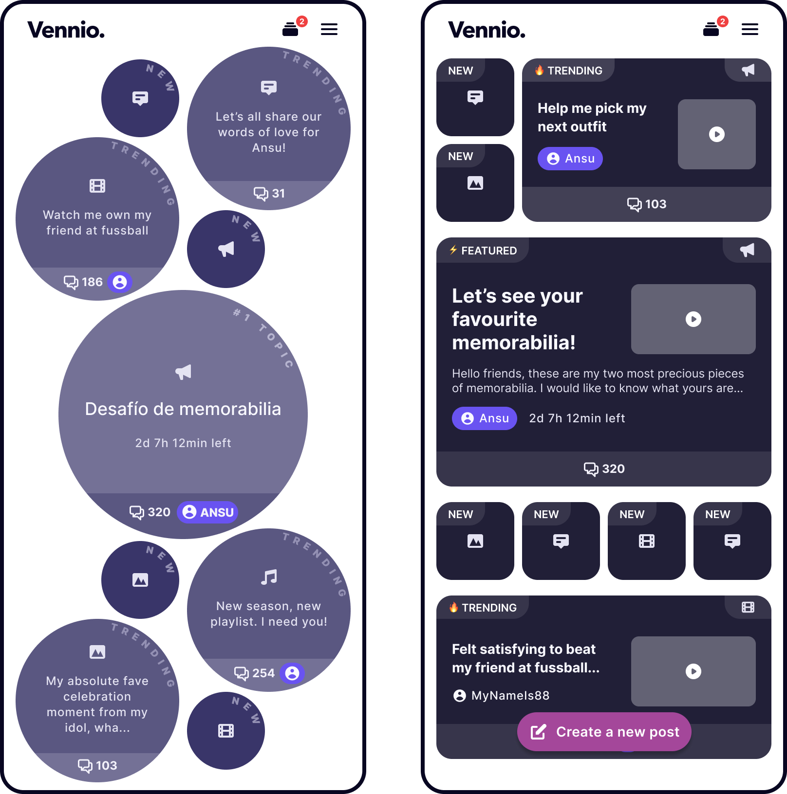 Circles vs Widgets